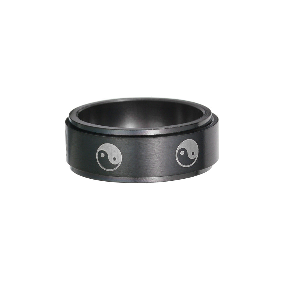 Elegant Stainless Spinner Ring