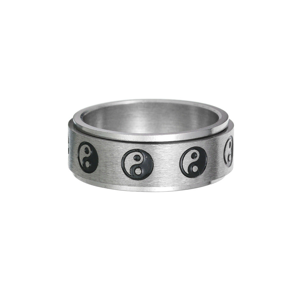 Elegant Stainless Spinner Ring