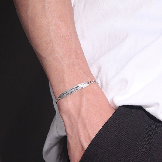 Elegant Thai Silver Men's Bracelet