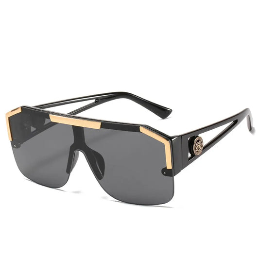 Luxury Big Square Sunglasses Women Brand Designer Retro Blue Sun Glasses for Female Oversized Black Shades UV400